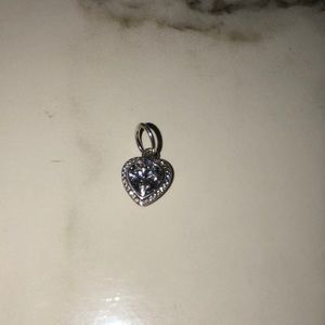 Pandora sparkling love pendant.